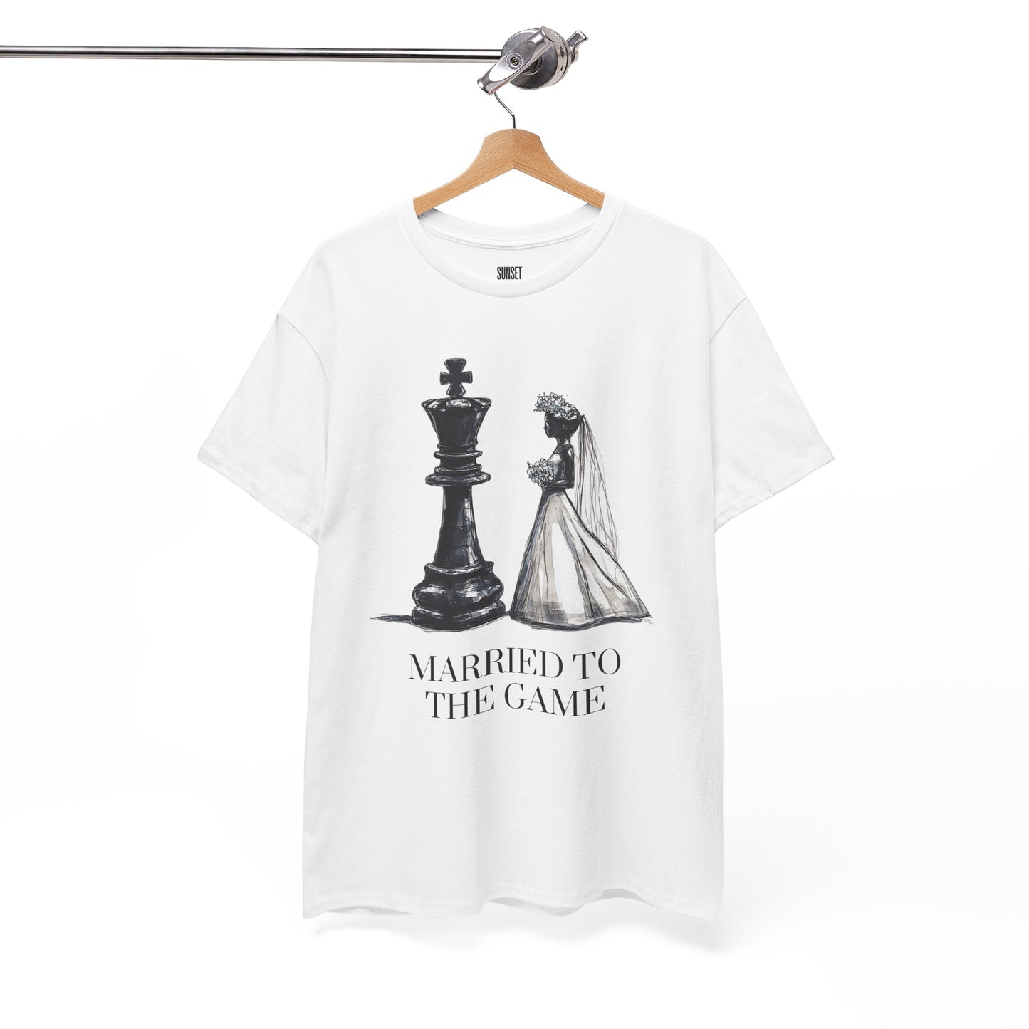 Married to the Game - Unisex Heavy Cotton Chess Tee