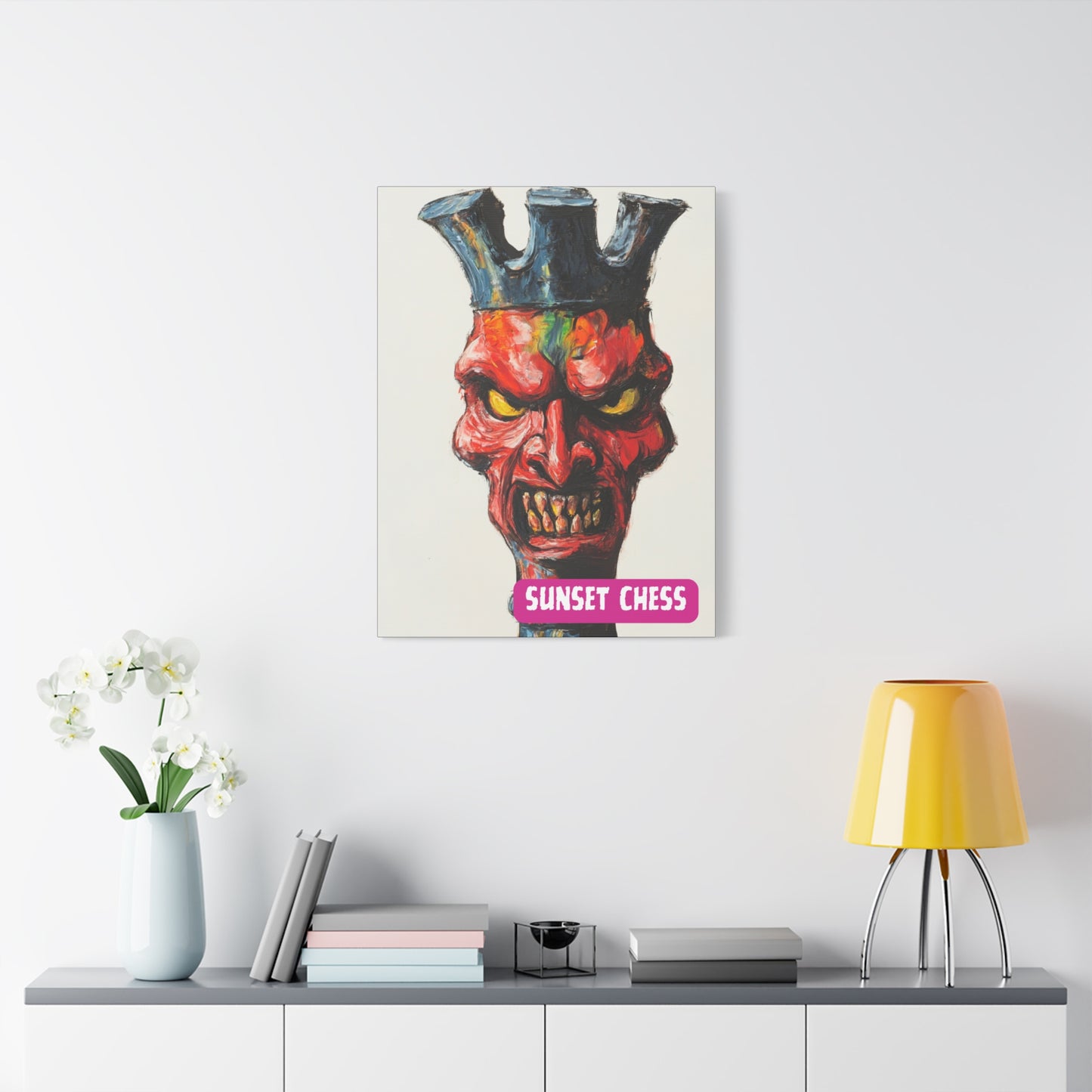 Evil Rook - Canvas Chess Print 24"x32"