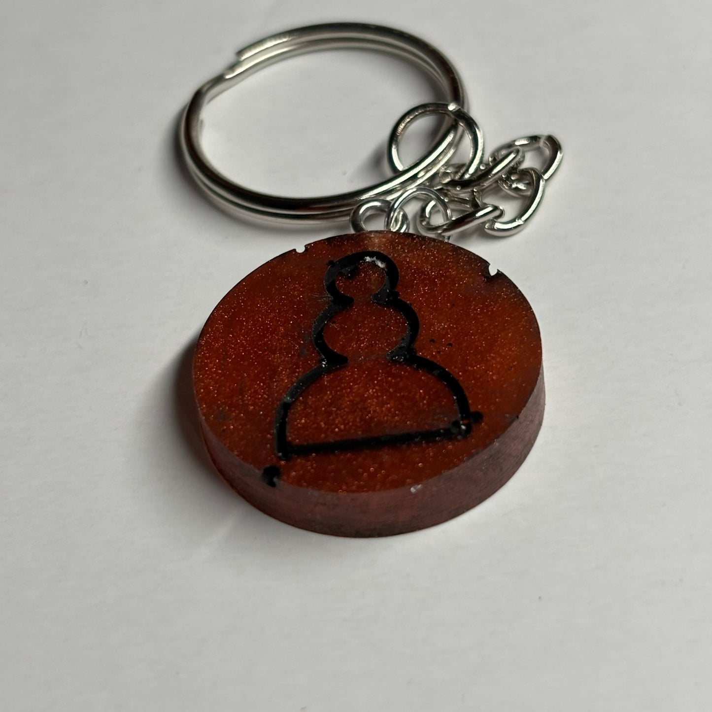Dirty Red Pawn - Handmade Resin Keychain
