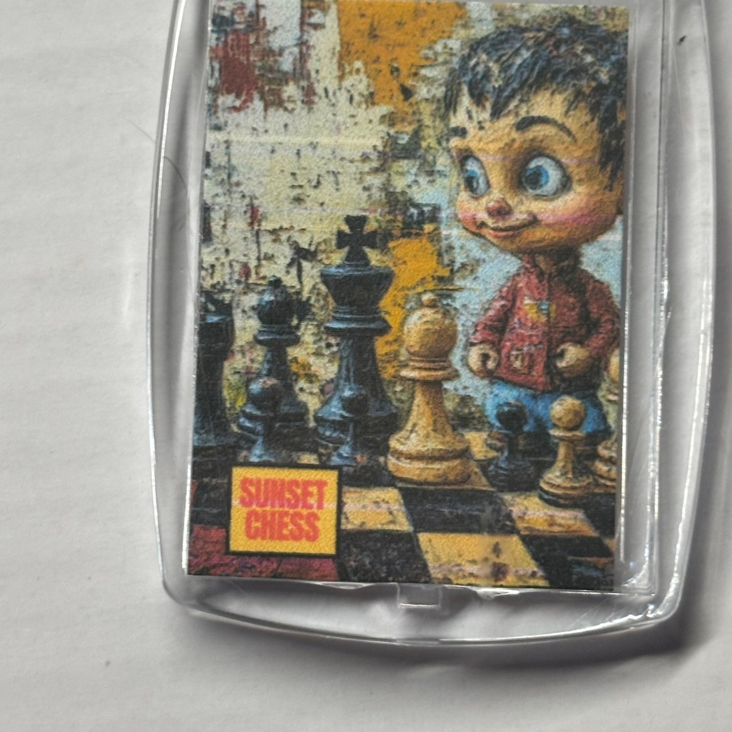 Puppet Boy - Chess  Photo Keychain