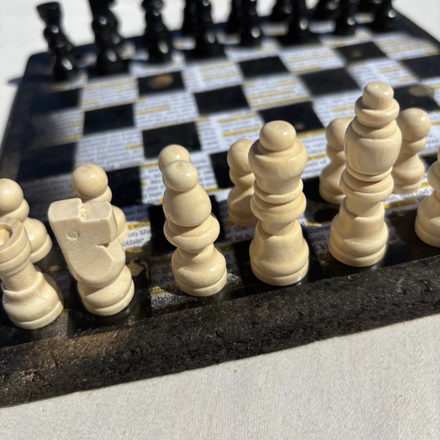 Study Book - Scrapbook Chess Set