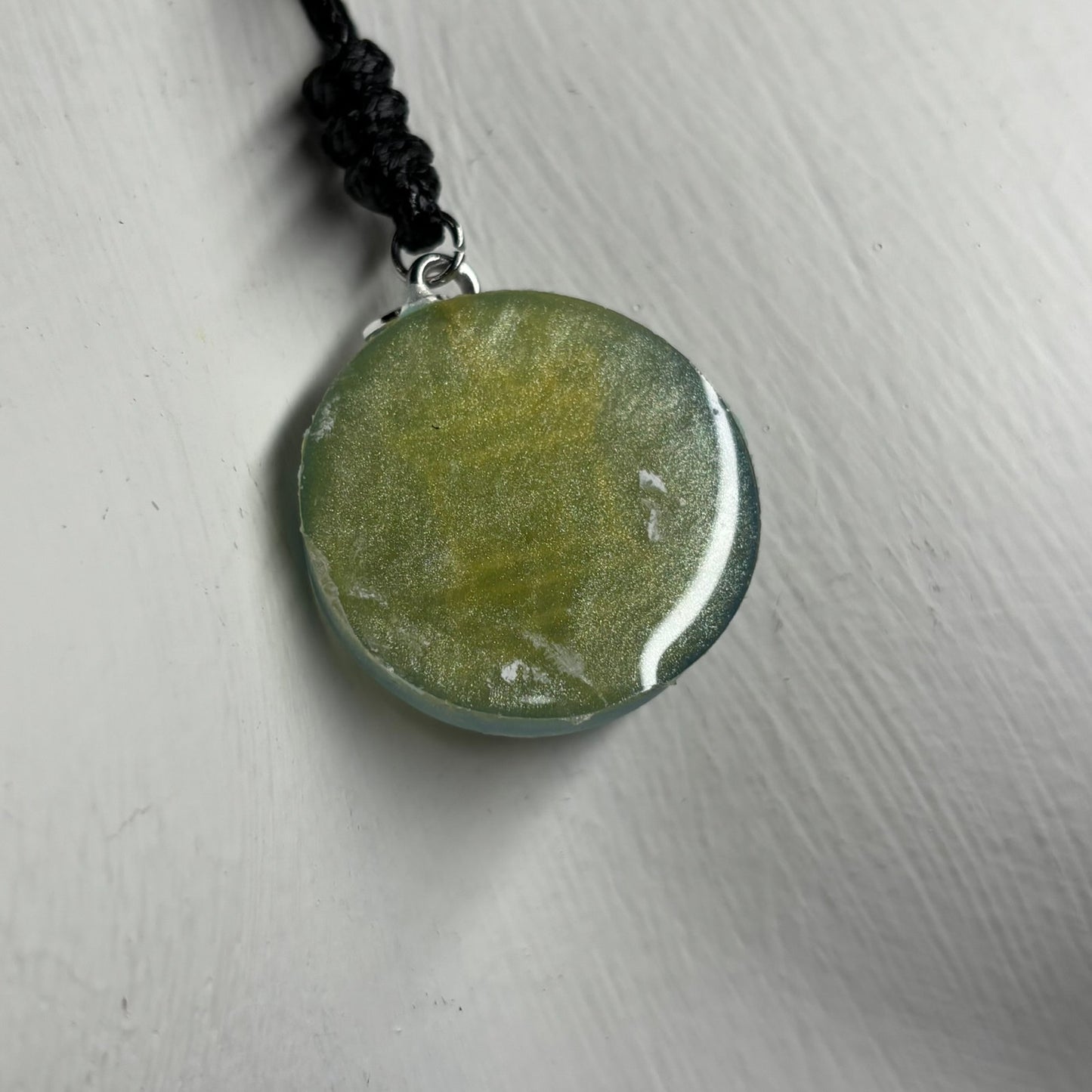 Vintage Blue Rook - Handmade Resin Chess Necklace