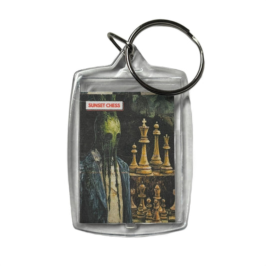 Green Face - Chess  Photo Keychain