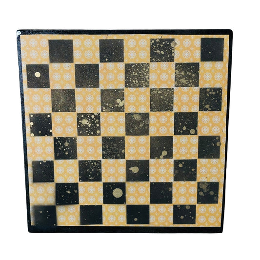 Speckled Yellow - Scrapbook Chess Board