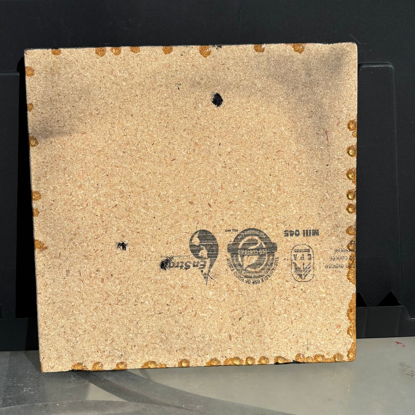 Green Flowers - Resin Coated Chess Board