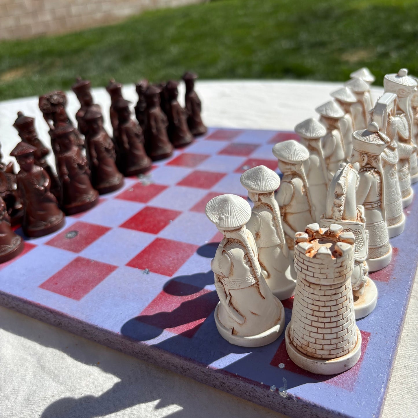 Purple & Red - Chinese Edition Chess Set
