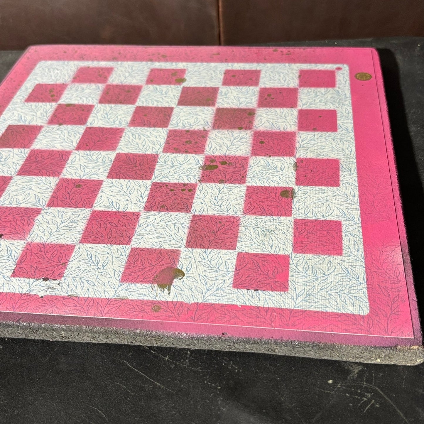 Classic Pink - Scrapbook Chess Board
