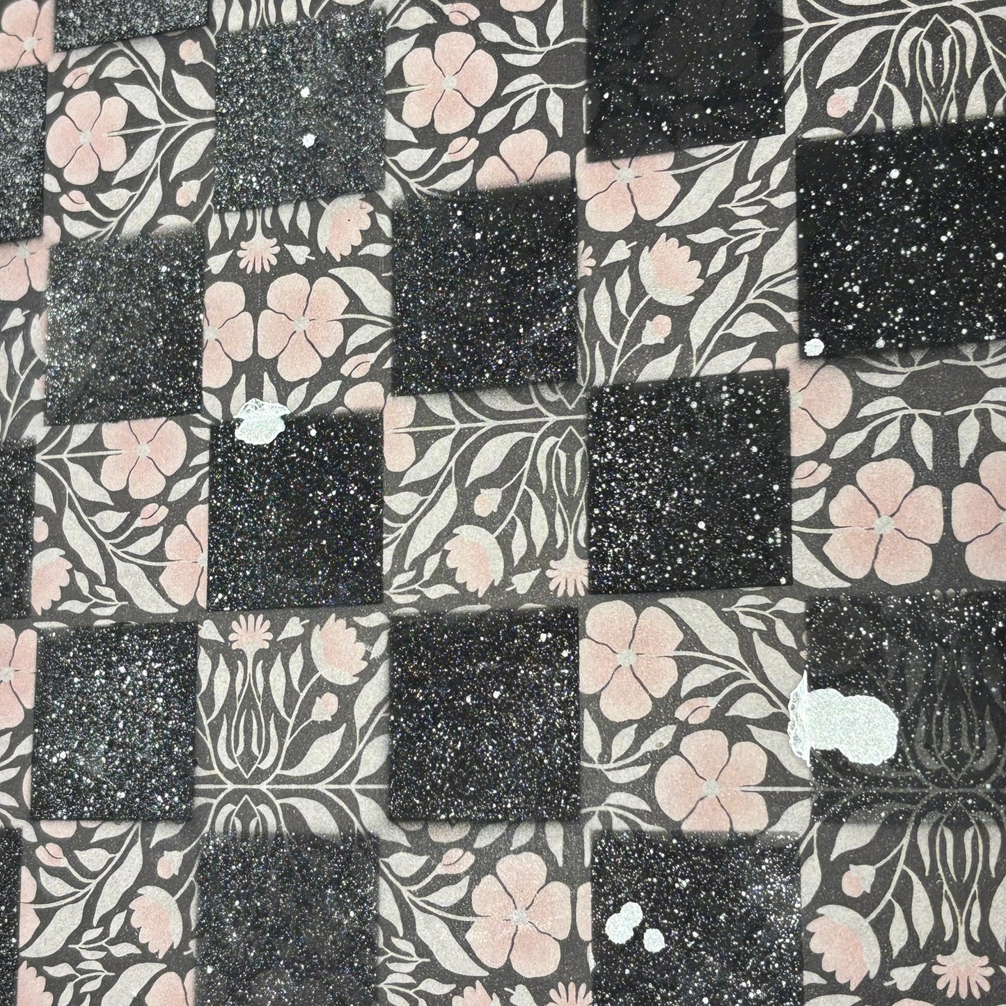 Vintage Chrome Mist - Scrapbook Chess Board