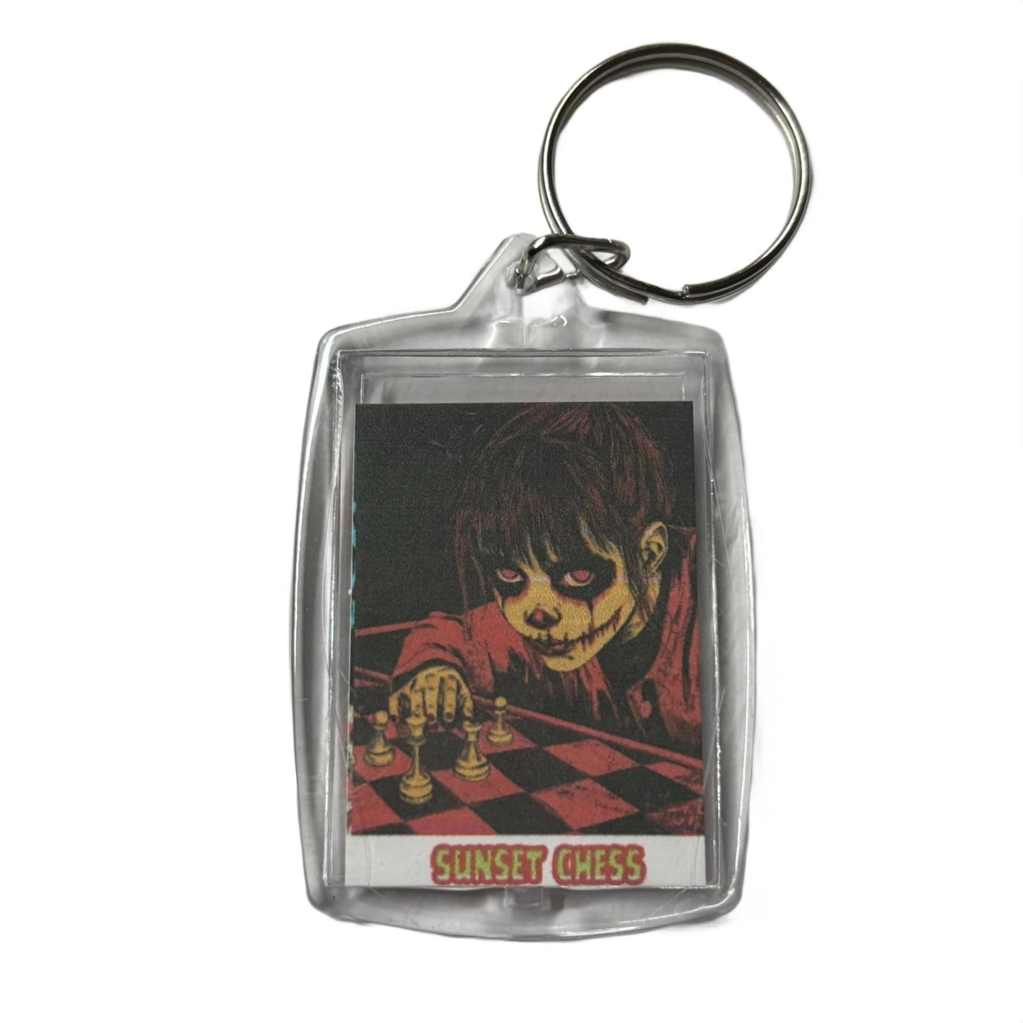 Smiling Girl - Chess  Photo Keychain