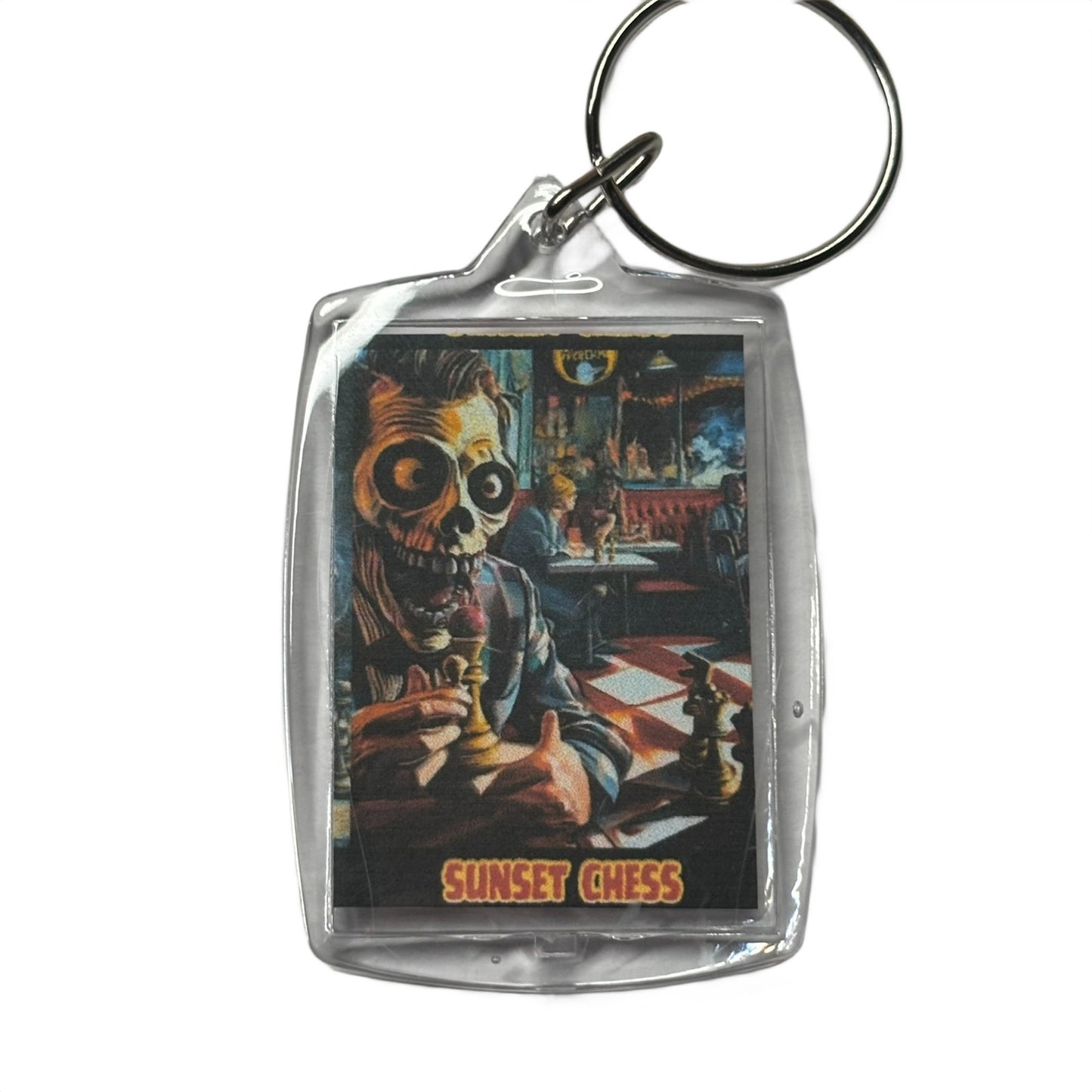 Crazy Joe - Chess  Photo Keychain