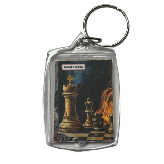 Smoking Rook - Chess  Photo Keychain