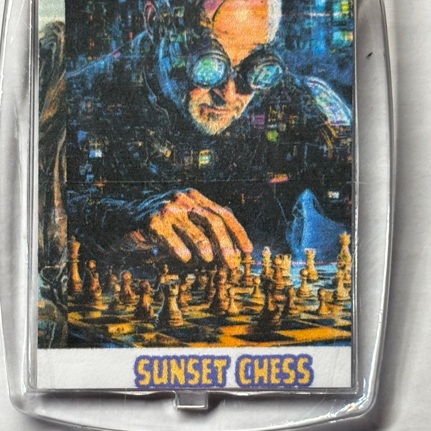 Mr. Goggles - Chess  Photo Keychain