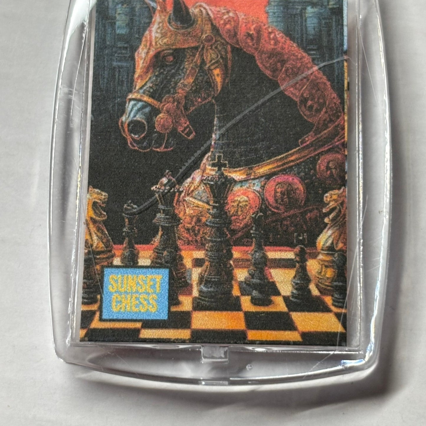 Red Horse - Chess  Photo Keychain