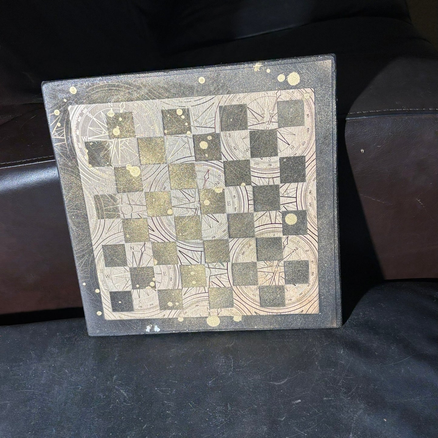 Golden Symbols - Scrapbook Chess Board