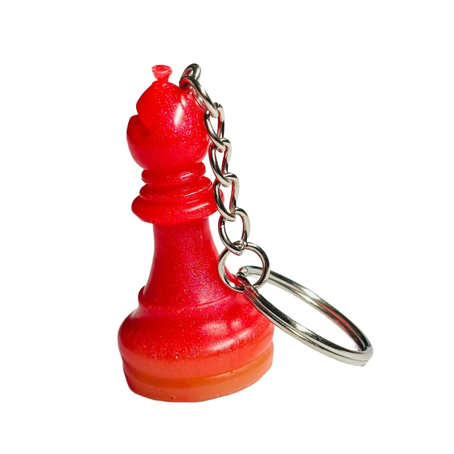 Fire Red - Handmade Resin Keychain