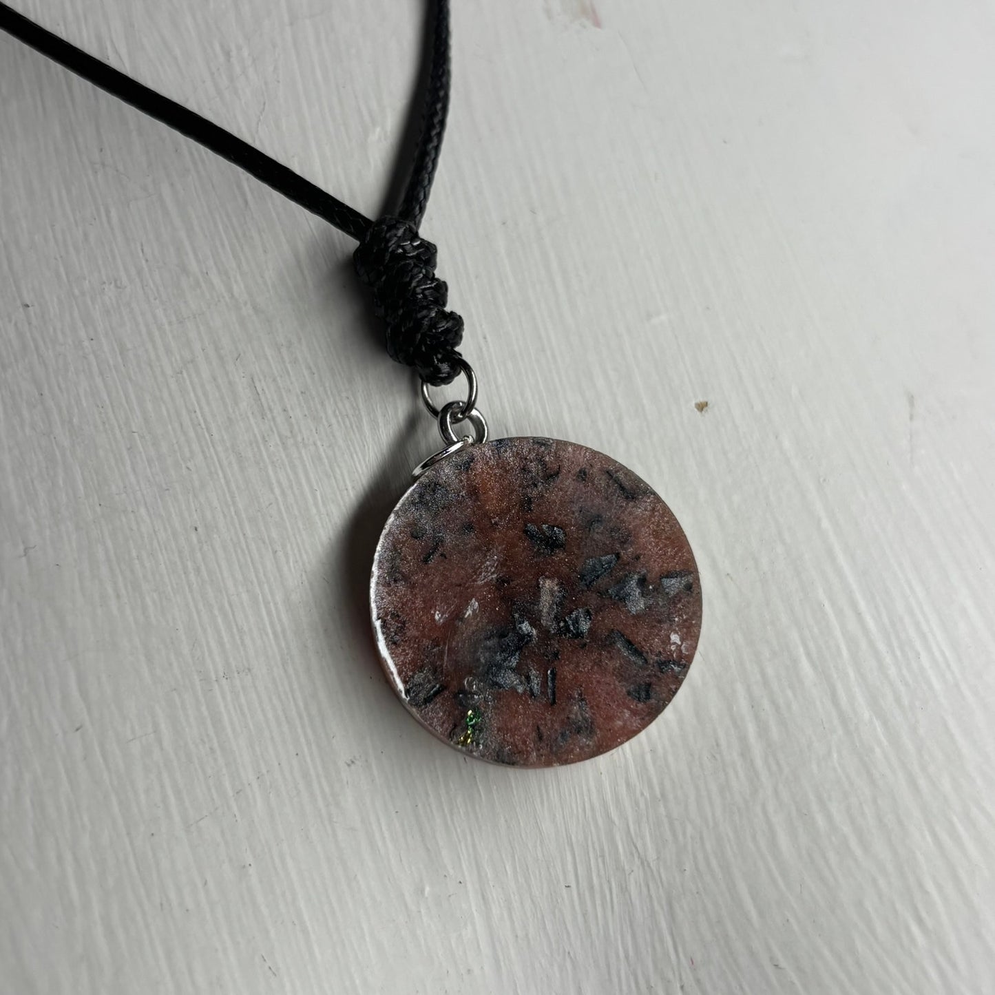 Brown Luxury Rook - Handmade Resin Chess Necklace