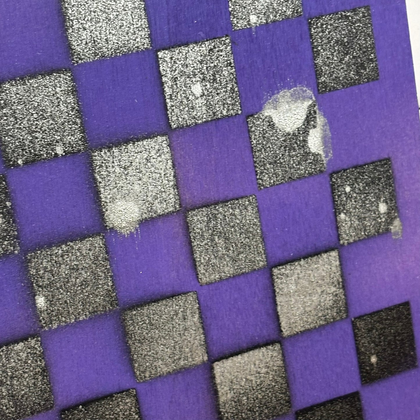 Purple Night - Painted Thin Wooden Chess Board