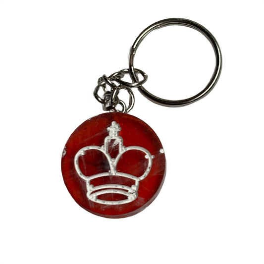 Cherry Translucent Red - Handmade Resin Keychain - Flat Edition