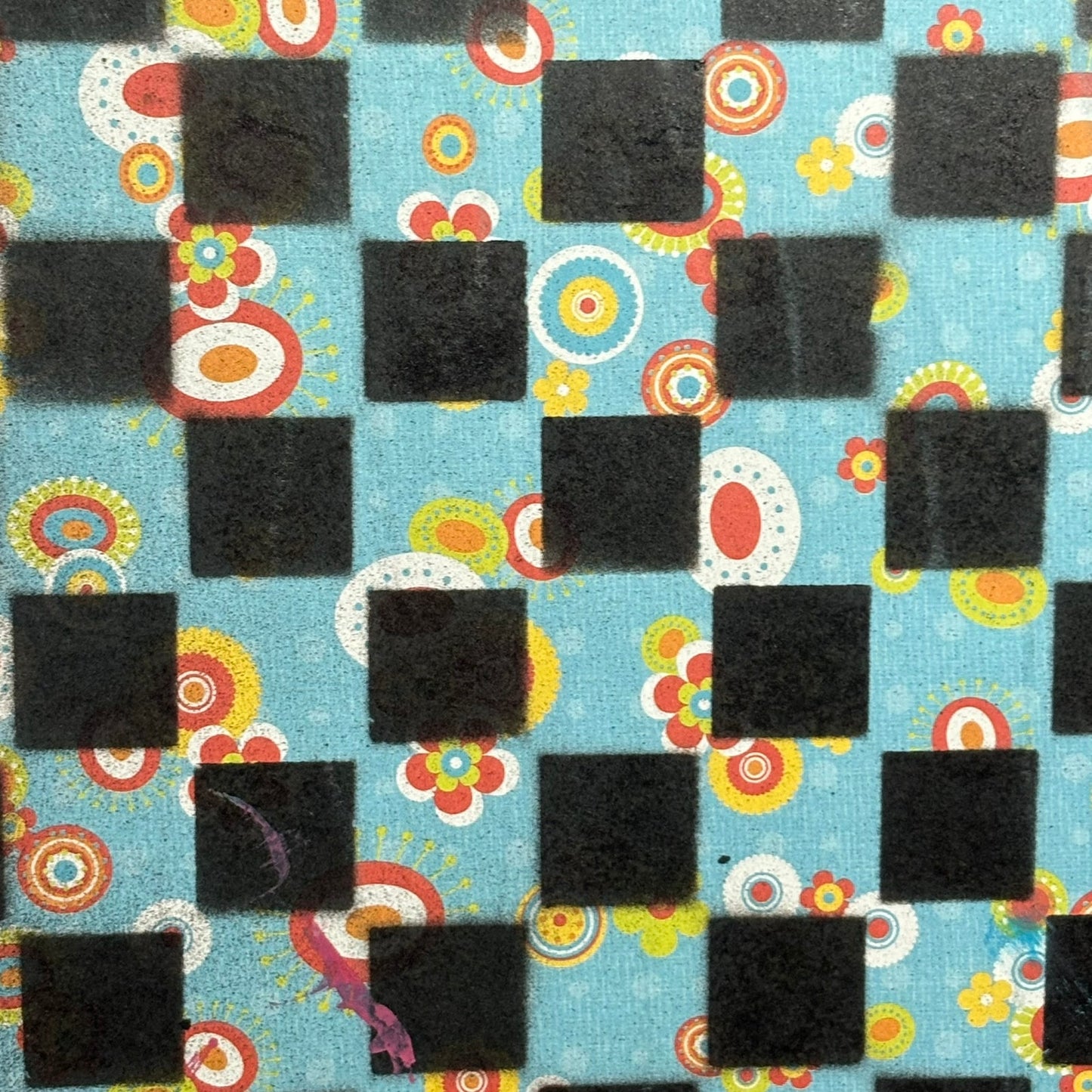 Pink & Blue Mix - Painted Double Sided Chess Board