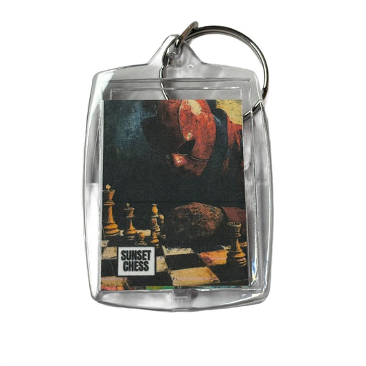 Red Face - Chess  Photo Keychain