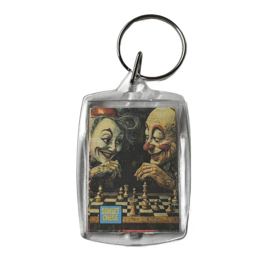 Clowns Relationship - Chess  Photo Keychain