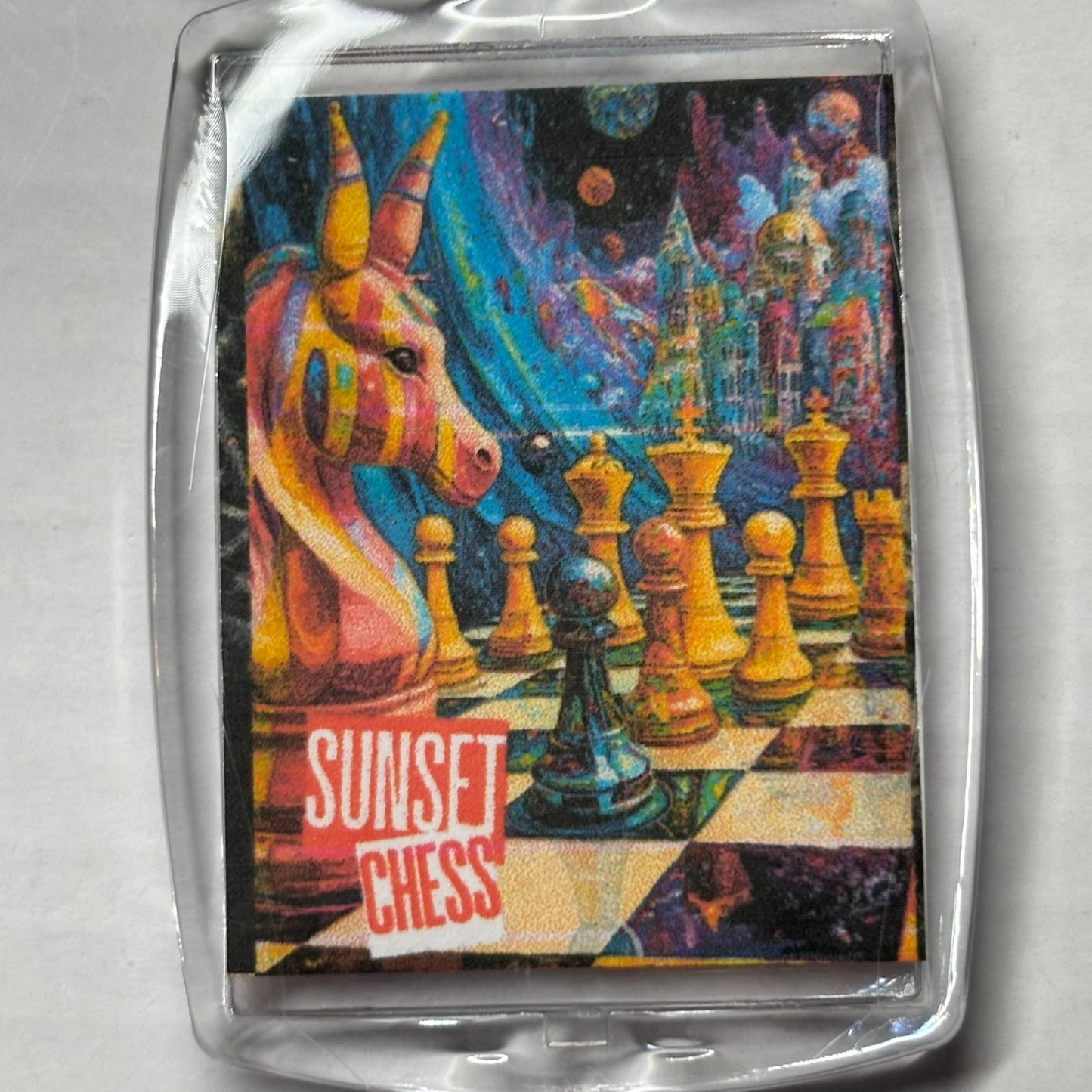 Magical Kingdom - Chess  Photo Keychain