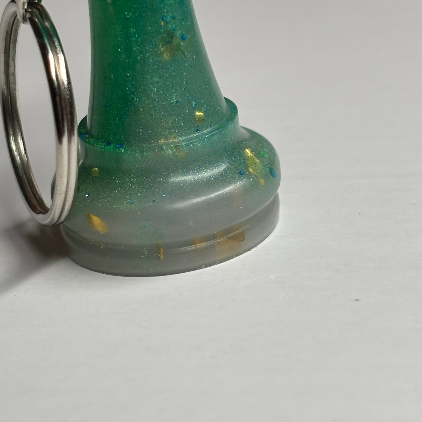 Green Crystal Queen - Handmade Resin Keychain