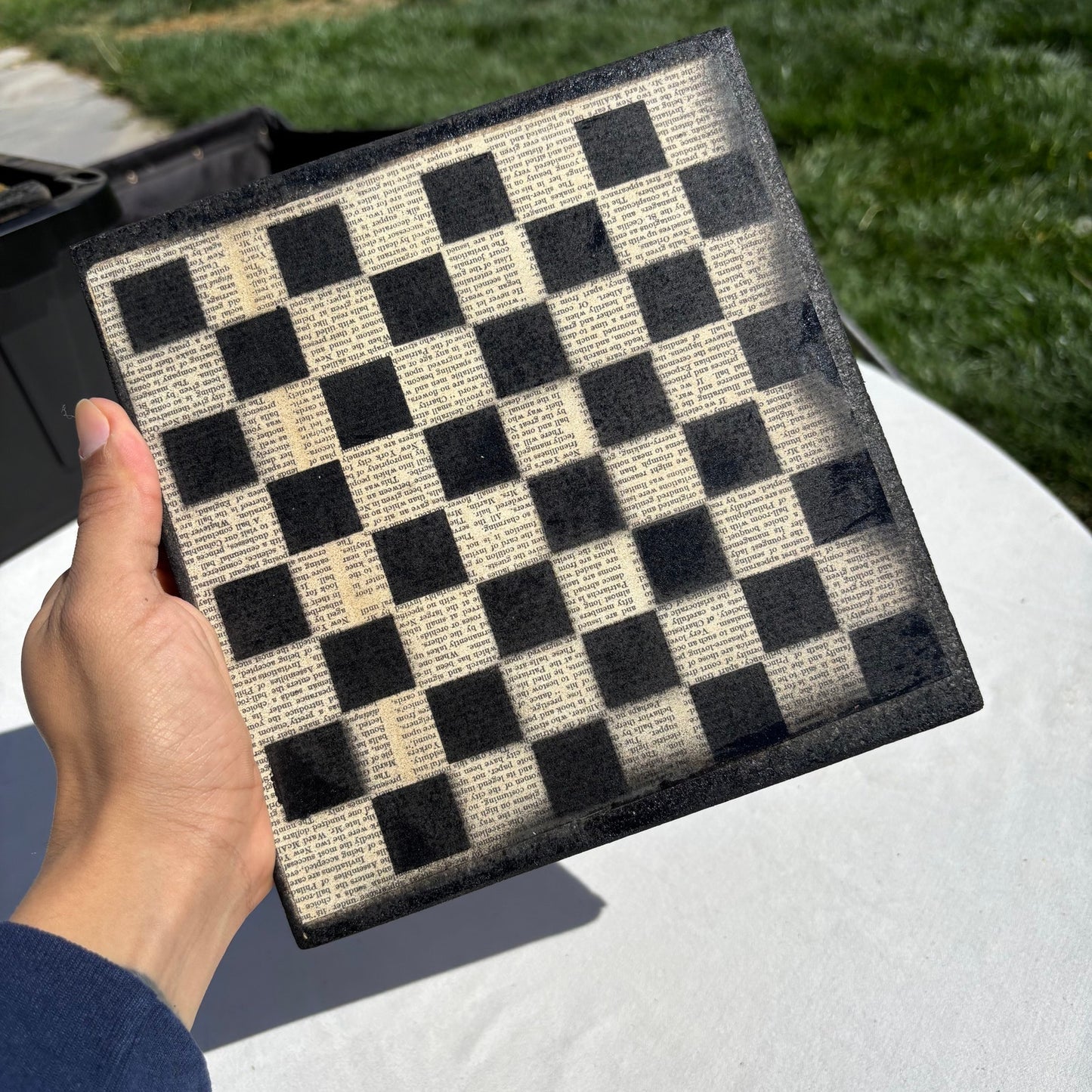 Vintage Words - Scrapbook Chess Set