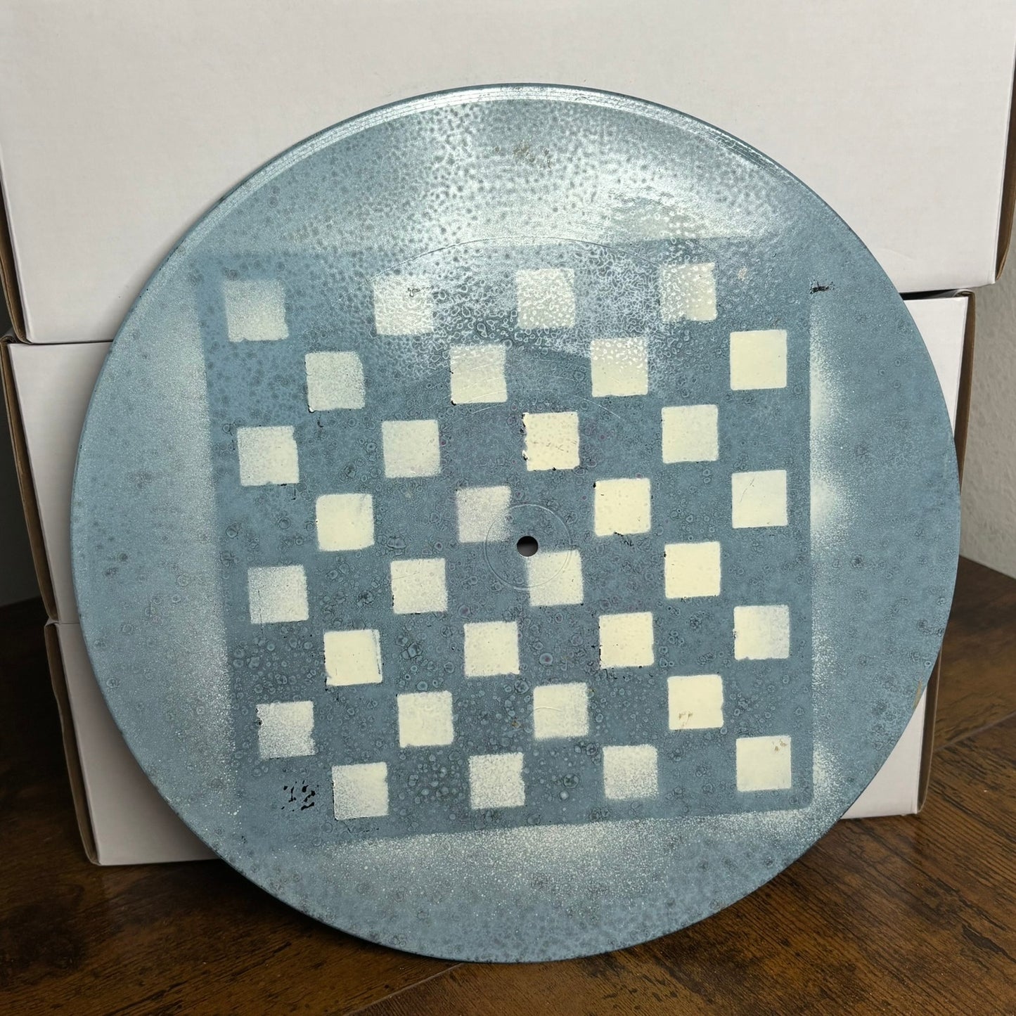 Faded Sky Blue - Vinyl Chess Board