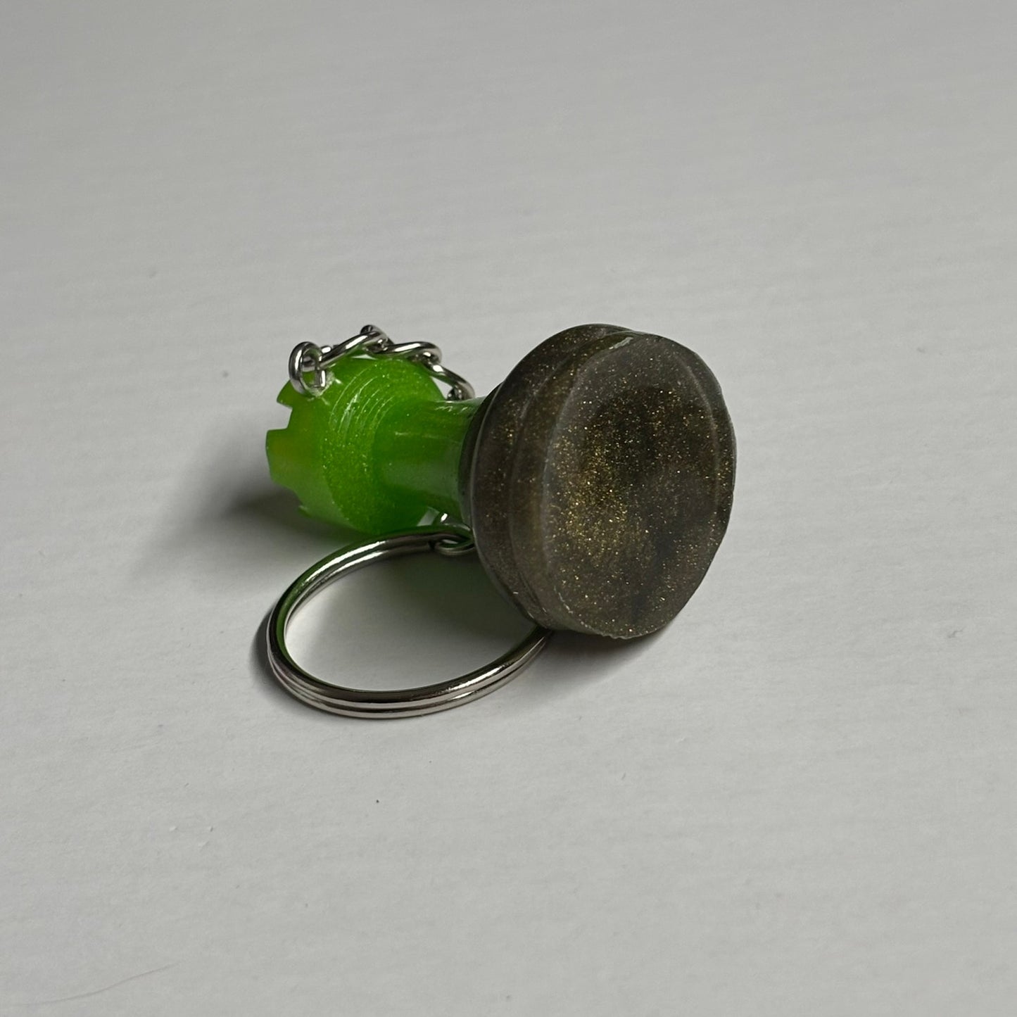 Green Rook - Handmade Resin Keychain