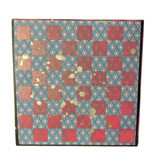 Pink & Blue - Scrapbook Chess Board