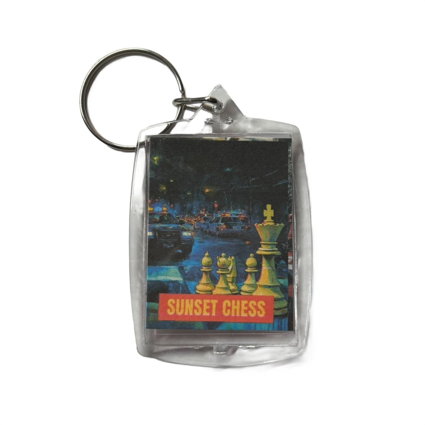Police Chase - Chess  Photo Keychain
