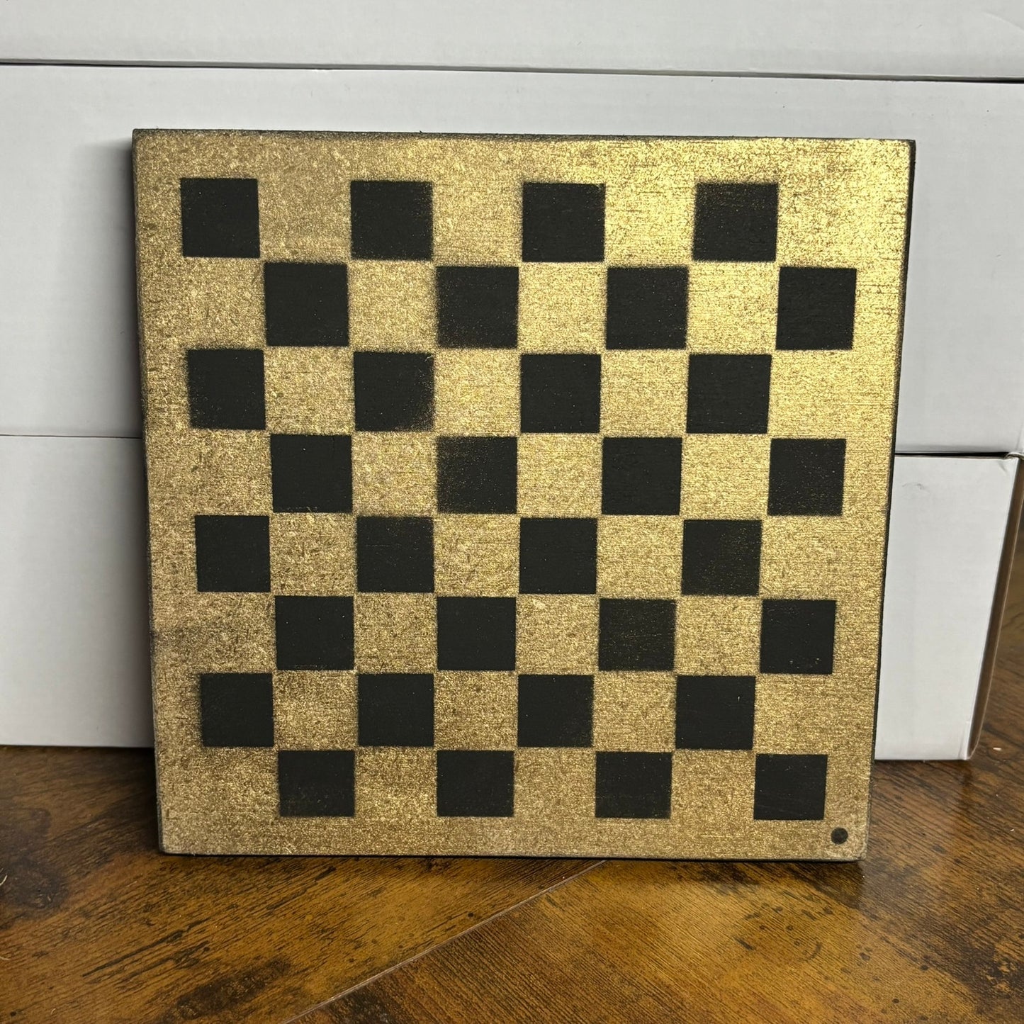 Golden Black - Painted Double Sided Chess Board