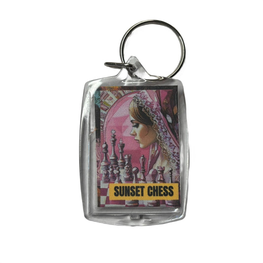 Pink Queen - Chess  Photo Keychain