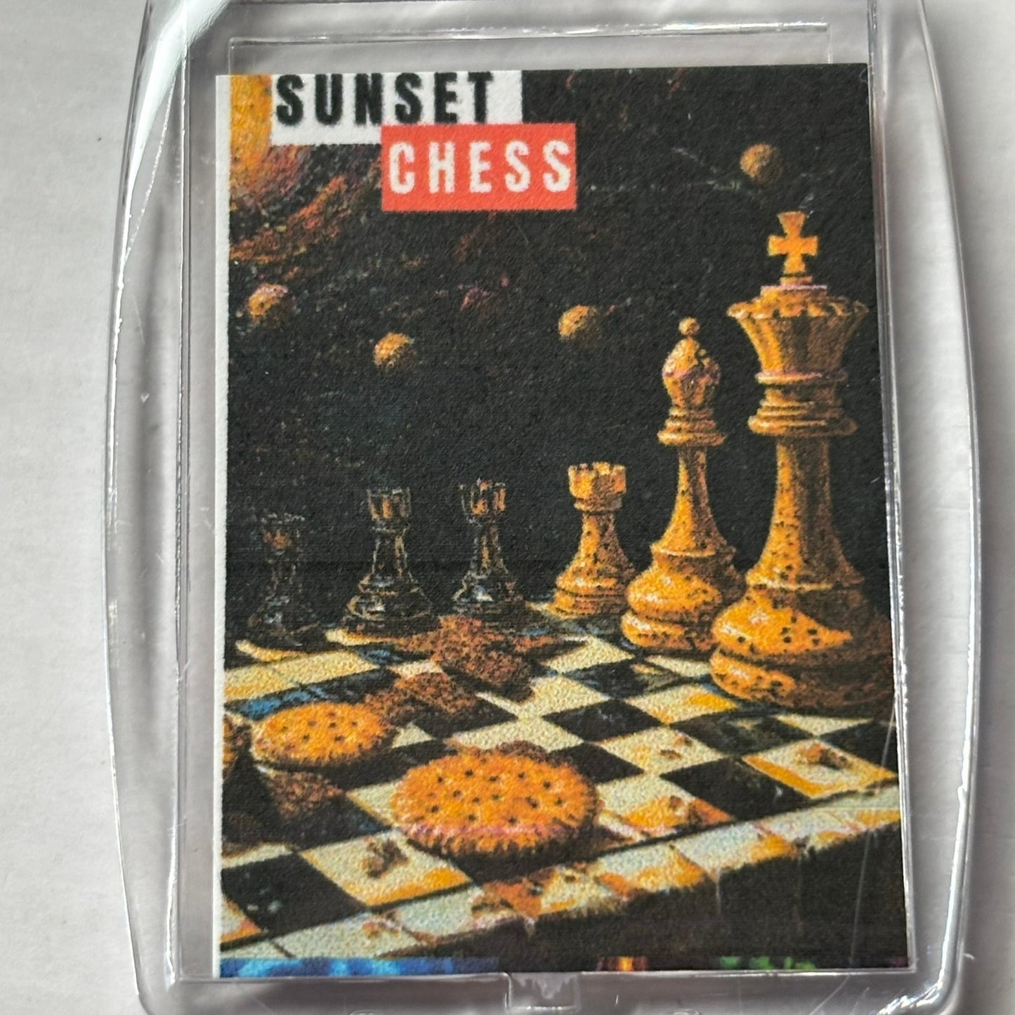 Crackers - Chess  Photo Keychain