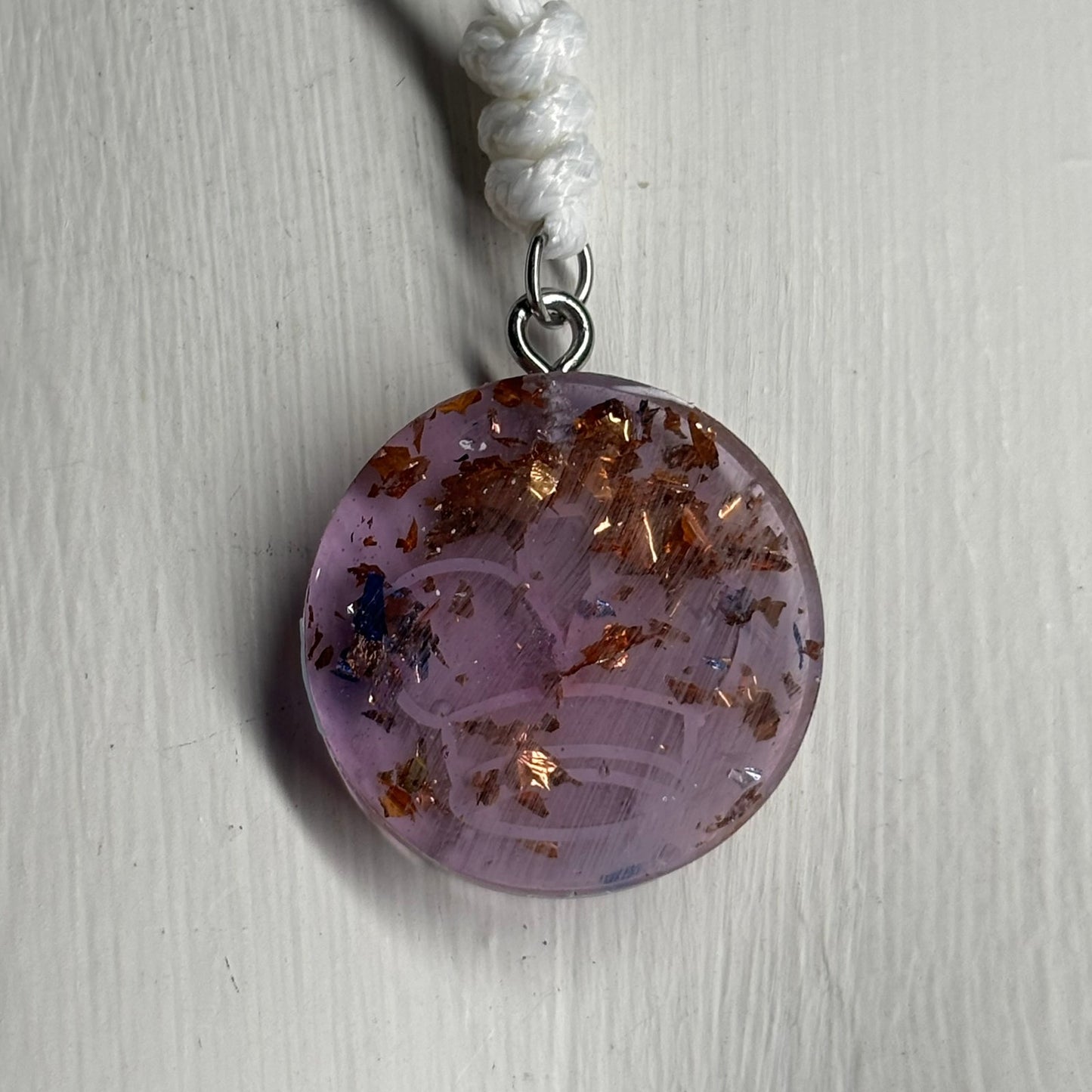 Purple Royal King - Handmade Resin Chess Necklace