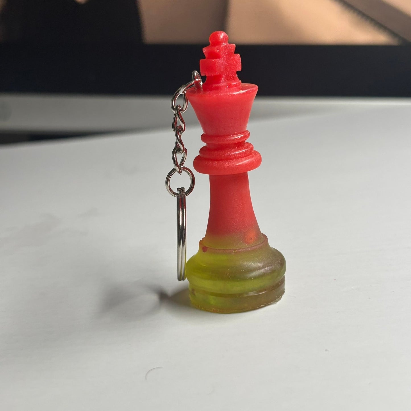 Red/Yellow King - Handmade Resin Keychain