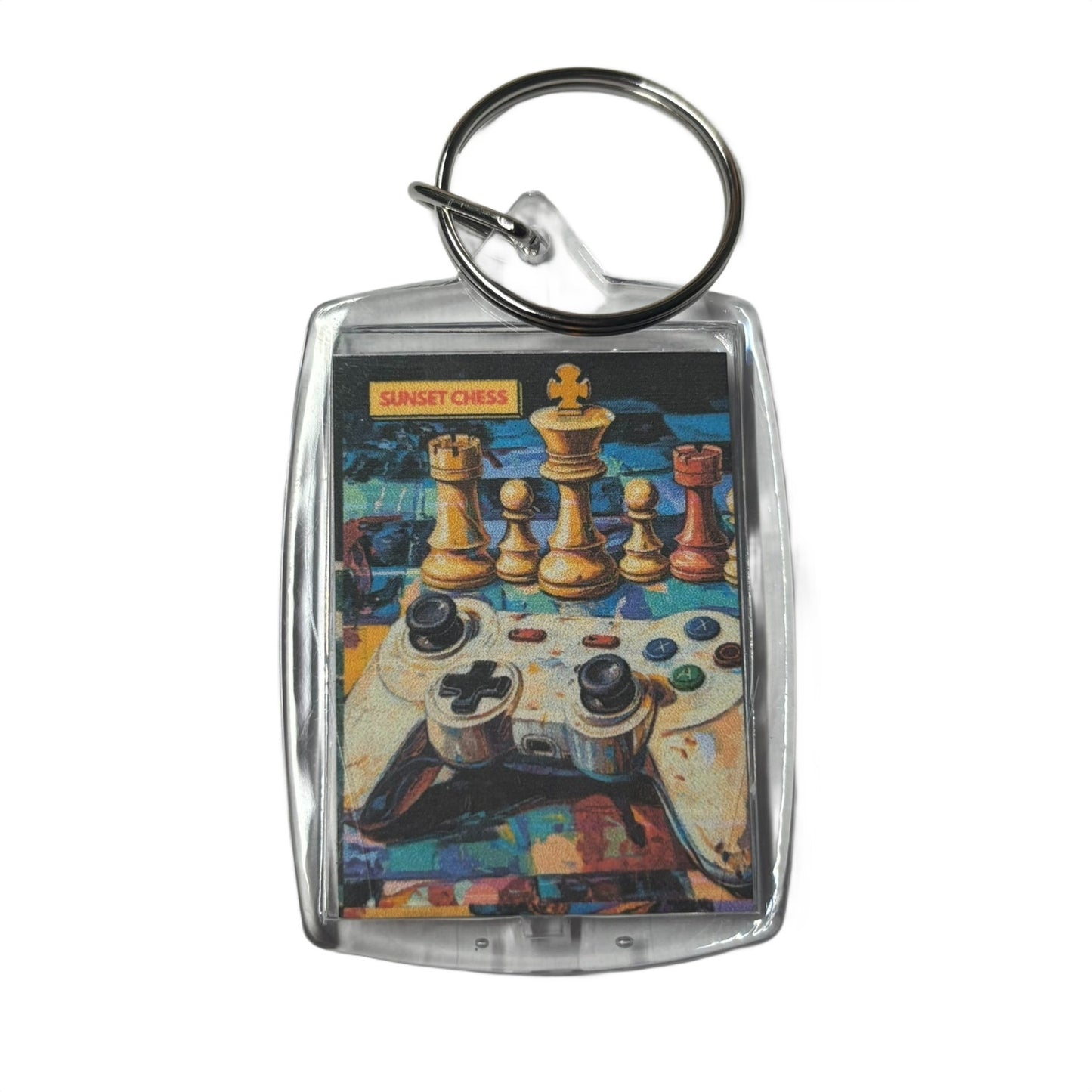 Gamers game - Chess  Photo Keychain