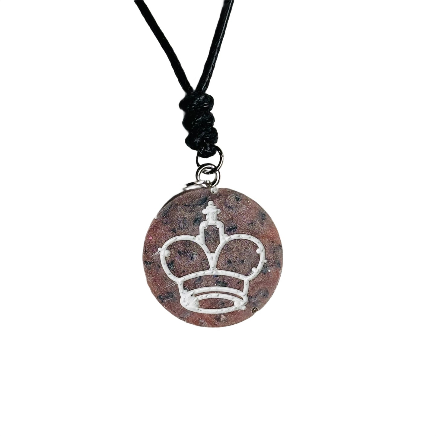 Luxury King - Handmade Resin Chess Necklace