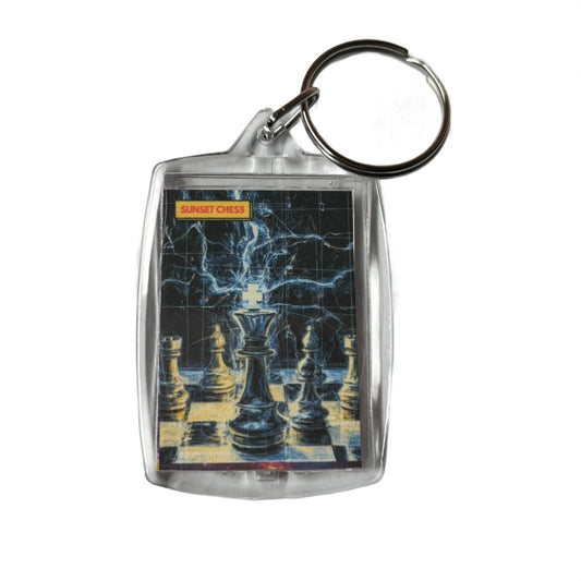An Electric Game - Chess  Photo Keychain