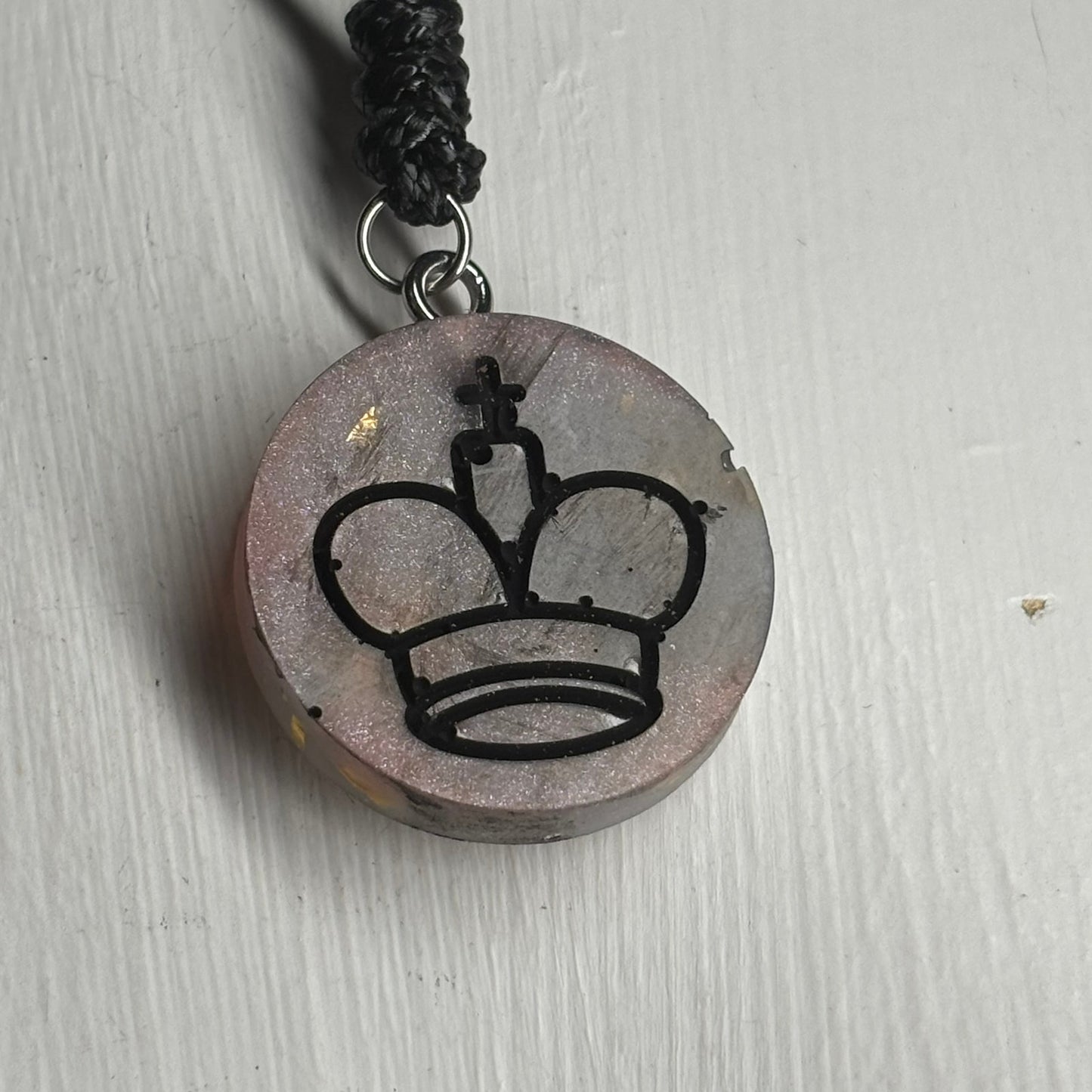Classic King - Handmade Resin Chess Necklace