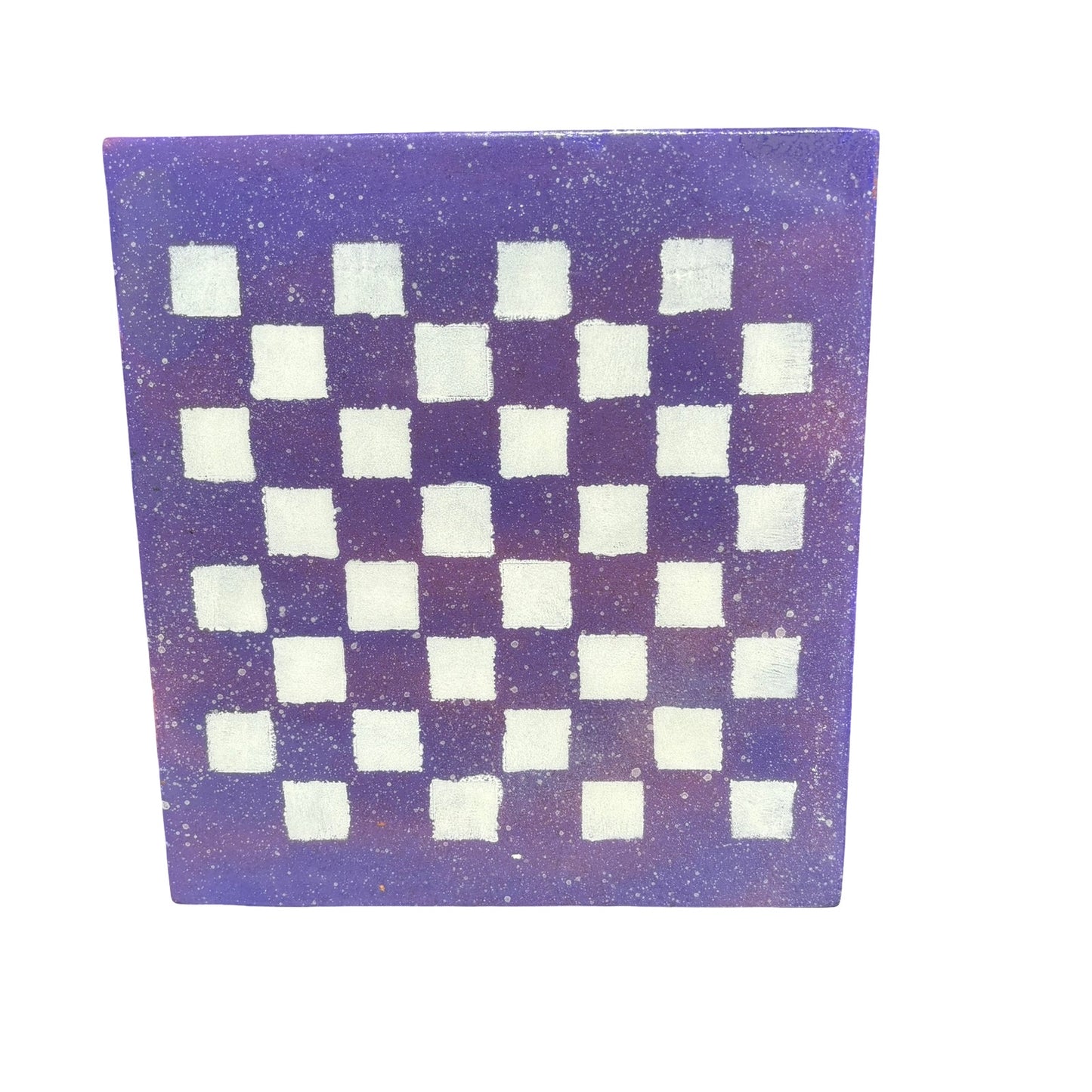 Light Purple Speckles - Resin Coated Chess Board