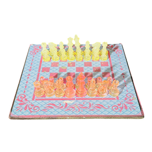 Velvet Supreme Blue - Scrapbook Chess Set