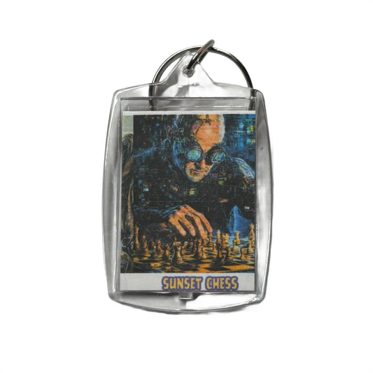 Mr. Goggles - Chess  Photo Keychain