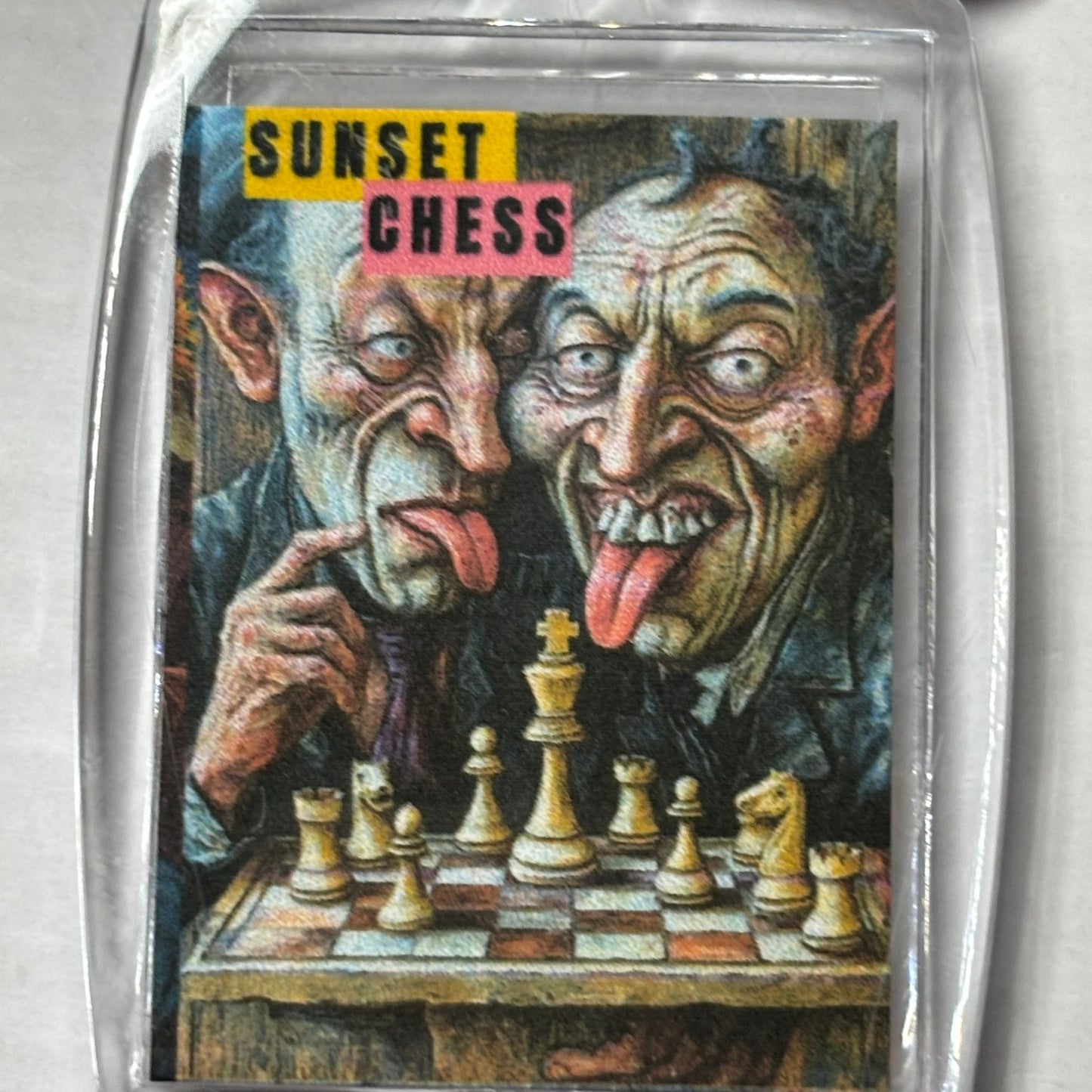 Yuck! - Chess  Photo Keychain