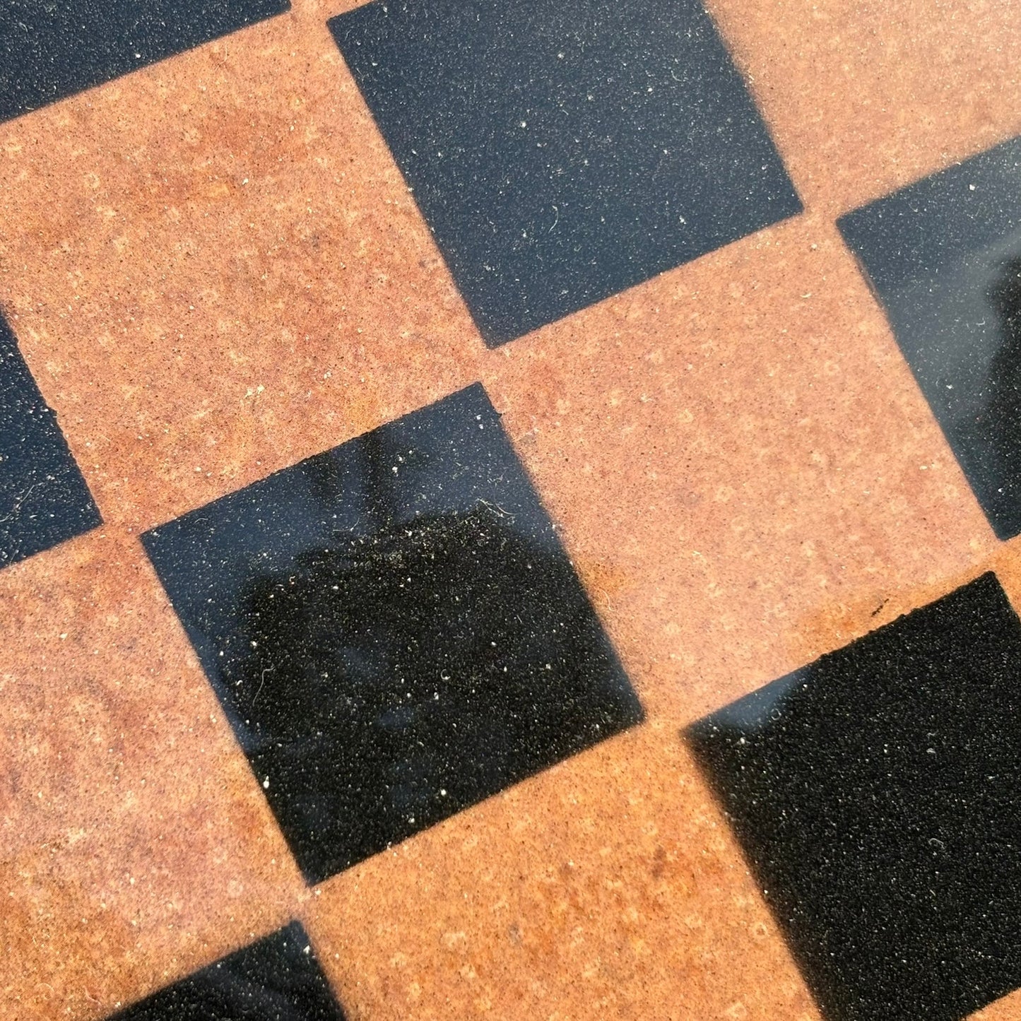 Simple Orange - Resin Coated Chess Board