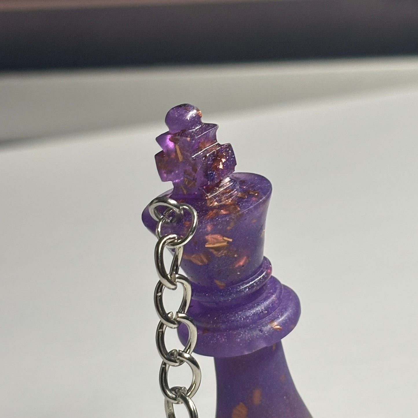 Purple Royalty King - Handmade Resin Keychain