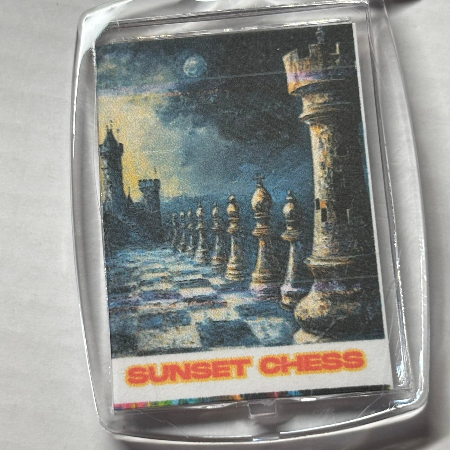 Dark Hall - Chess  Photo Keychain