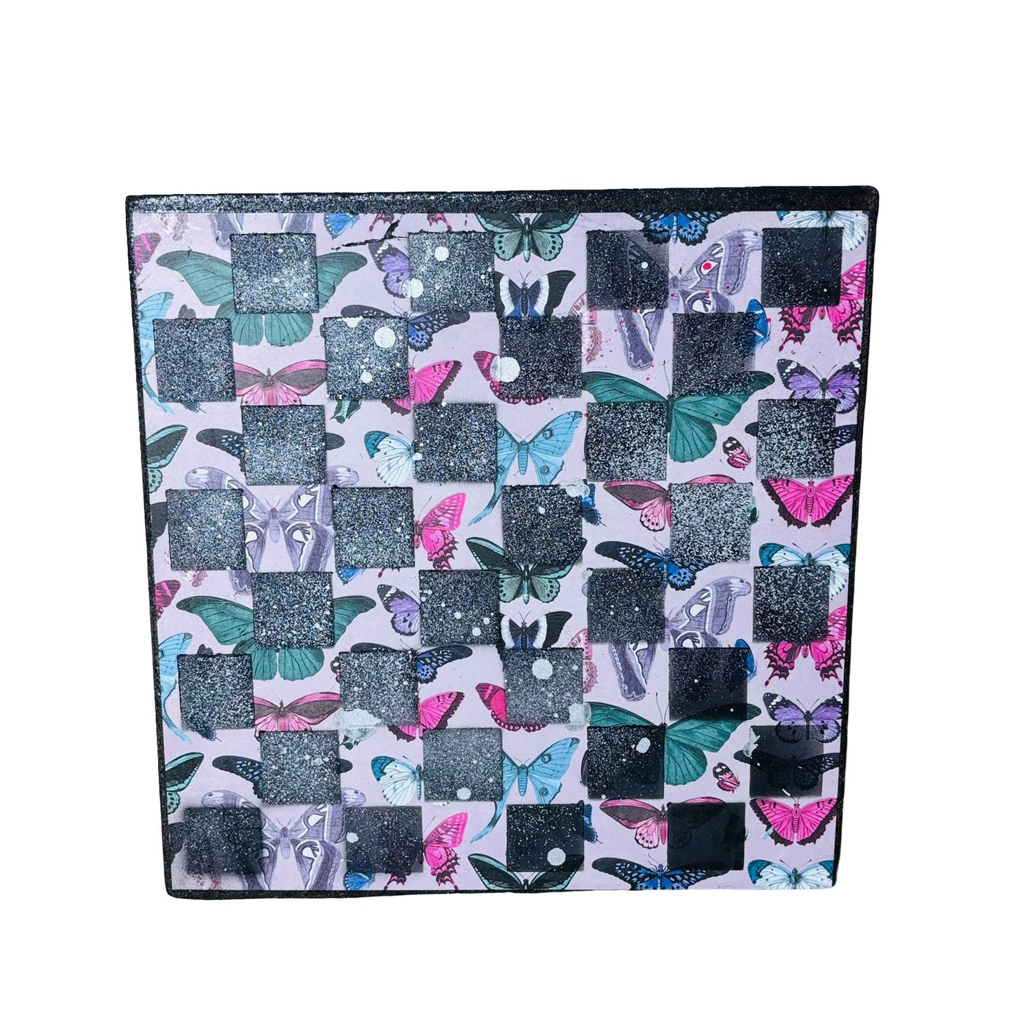 Vintage Butterflies - Scrapbook Chess Board