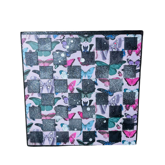 Vintage Butterflies - Scrapbook Chess Board